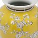 A & B Home White/Yellow Curved Plum Blossom Vase-3