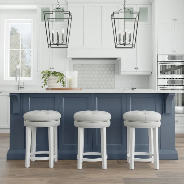 HH2 Home Halister Gray/White Counter Height Stool-4