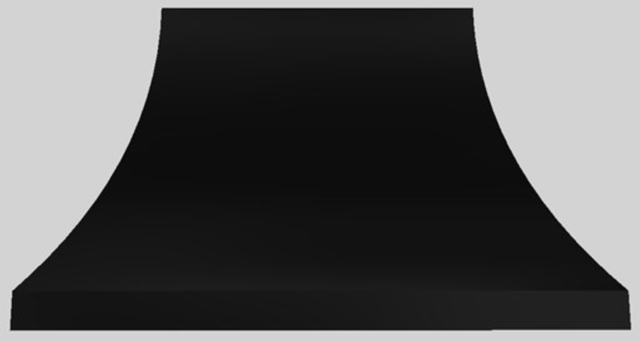 Vent-A-Hood® Designer Series 48" Black Wall Mounted Range Hood-0