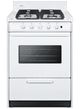 Summit® 24” White Freestanding Gas Range with Glass Window-0