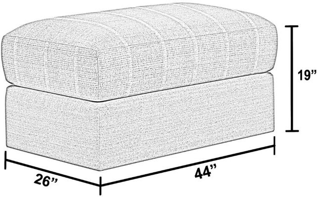 Jackson Furniture Lindsey Platinum/Snow Ottoman-4