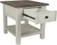 Signature Design by Ashley® Bolanburg Weathered Oak Rectangular End Table with Antique White Base -3