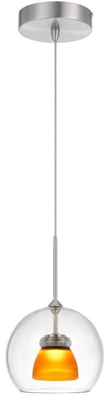 Cal® Lighting & Accessories Frosted Yellow Mini Pendant-0
