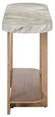 Liberty Furniture Danby Alabaster Sofa Table with Nutmeg Base-3