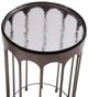 Bassett Mirror Hartley Brown Accent Table with Nickle Base-1