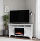 Legends Home Real Cozy Sonoma Jasmine White 64" Corner Fireplace Console-1