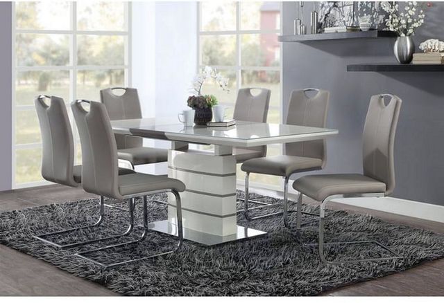 Mazin Furniture Glissand Gray Dining Table-3