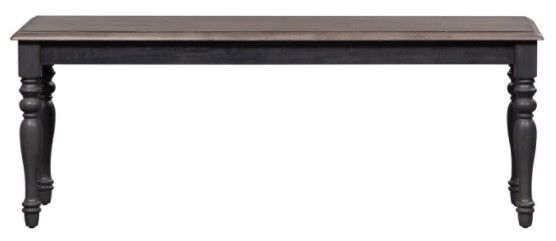 Liberty Furniture Ocean Isle Slate/Weathered Pine Gray Bench-1