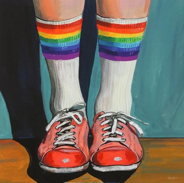 Stylecraft Rainbow Socks Wall Art-2