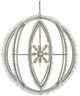 Currey & Company Saltwater Contemporary Silver Leaf Orb Chandelier-0