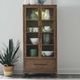 Liberty Furniture Shaker Lakes Harvest Brown Bunching Display Cabinet-1