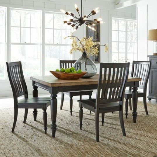 Liberty Furniture Harvest Home Chalkboard Slat Back Side Chair-2