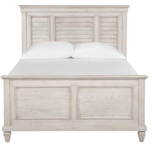 Magnussen Home® Newport Alabaster Queen Shutter Panel Headboard-2