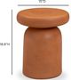TOV Furniture Lydia Orange Concrete Indoor/Outdoor Side Table-2