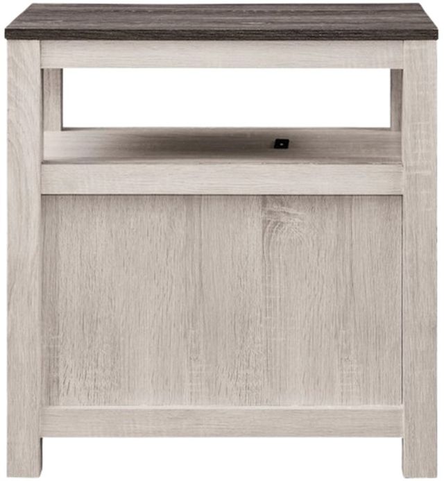 Signature Design by Ashley® Fendenmore Brown Gray End Table with Antique White Base-3