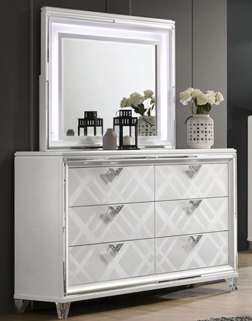 Furniture of America® Emmeline White Dresser-1
