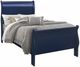 Global Furniture USA Charlie 4-Piece Blue Twin Bedroom Set-1
