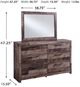 Benchcraft® Derekson Multi Gray Dresser and Mirror-3