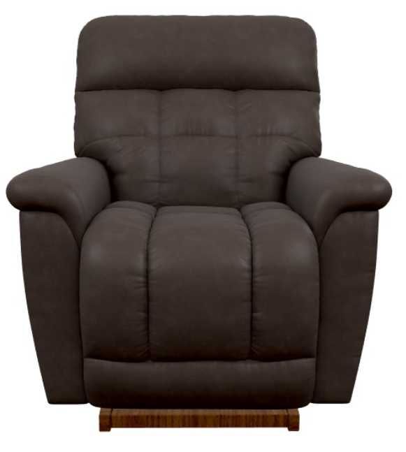 La-Z-Boy® Fulton Dark Chocolate Leather Manual Rocking Recliner-1