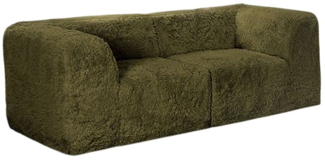 Furniture of America® Nappi Olive Green Loveseat -0