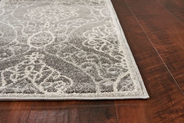 KAS Rugs Lucia Silver Mosaic 5'x8' Rug-1