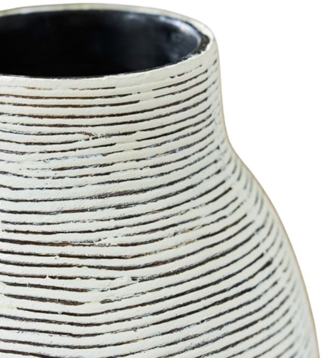 Signature Design by Ashley® Girtha Antique White/Black 8" Vase-1