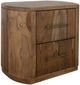 International Furniture Direct Balam Stained Brown Nightstand-0