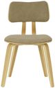 Armen Living Jaguar Oak/Vintage Taupe Dining Chair-2