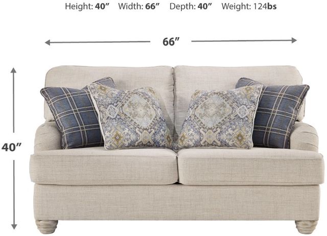 Benchcraft® Traemore Linen Loveseat-1