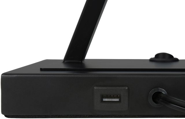Monarch Specialties Inc. 25"H Black Metal Table Lamp-4
