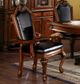ACME Furniture Chateau De Ville 2-Piece Black/Cherry Dining Arm Chair Set-4
