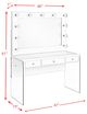 Elements International Jacey White Vanity Table-2