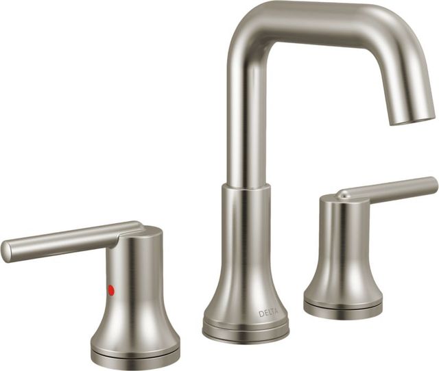 Delta Trinsic® Stainless 2-Handle Lever Widespread Bathroom Faucet-0