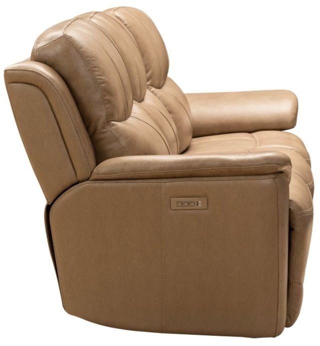 BarcaLounger® Kaden Elliott Taupe Leather Power Reclining Sofa-3