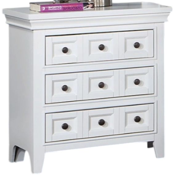 Furniture of America® Castile White Nightstand-0