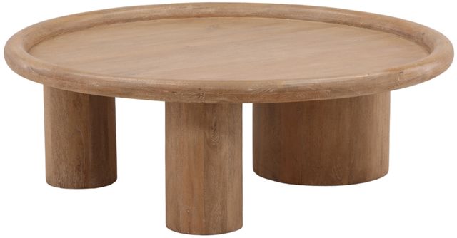 Dovetail Furniture Xanthos Light Natural Coffee Table-0