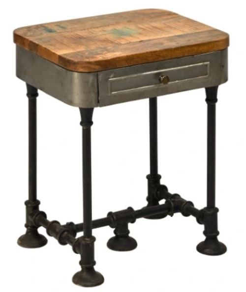 Jaipur Furniture Nanhe Rustic Sawan Lamp Table-0