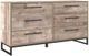 Signature Design by Ashley® Neilsville 4-Piece Whitewash Full Panel Headboard Bed Set-2