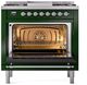 Ilve® Nostalgie II Series 36" Emerald Green Pro Style Dual Fuel Range-1