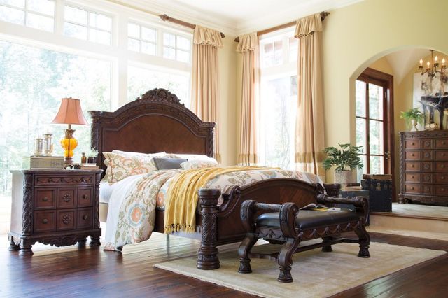 Millennium® By Ashley® North Shore Dark Brown Queen Panel Bed-3