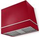 AGA Loge 36" Piccadilly Red Wall Mounted Range Hood with Polished Chrome Trim-0