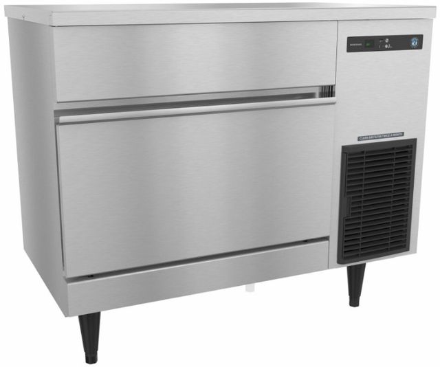 Hoshizaki Square Cuber 39.5" 188 lb. Stainless Steel Air-Cooled Built in Storage Bin Icemaker-1
