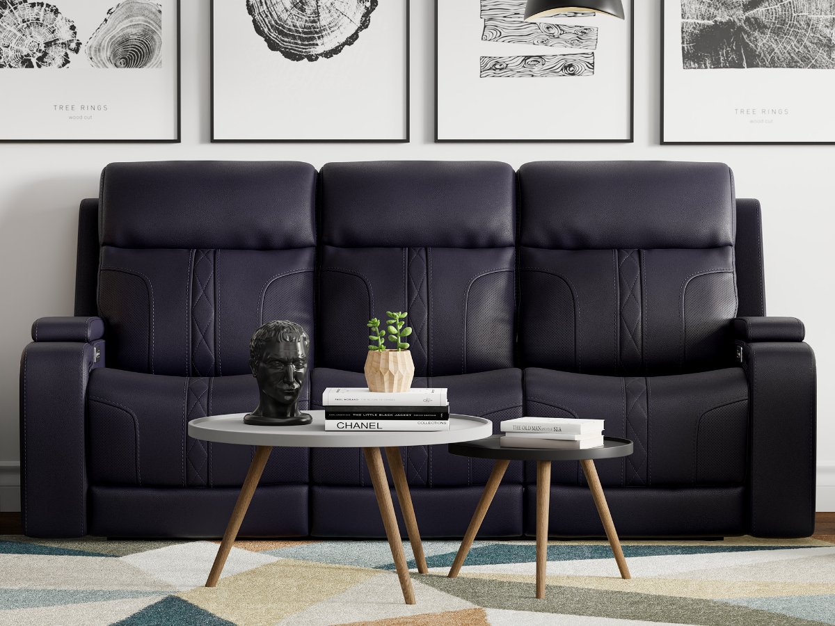 新品トレイ2枚セットモノトーンジオメトリック柄ー15％OFF Melody Sofa, Loveseat, and Recliner Set | Bob Mills Furniture