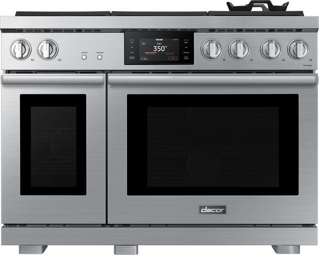 Dacor® Transitional 48" Silver Stainless Pro Style Dual Fuel Range-0