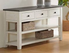 Urban Styles Furniture Omaha Gray Sofa Table with Almond Base