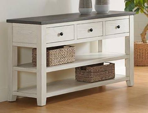 Urban Styles Furniture Omaha Gray Sofa Table with Almond Base-0
