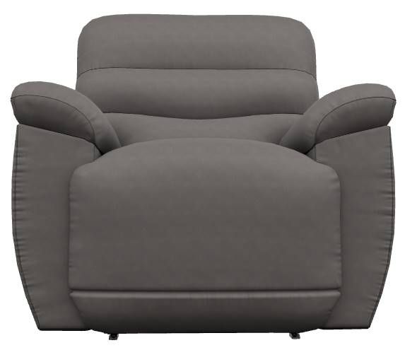 La-Z-Boy® Joshua Grey Leather Power Wall Recliner with Headrest and Lumbar-1