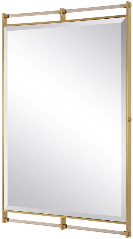 Uttermost® Ripoll Antique Brass Mirror-3