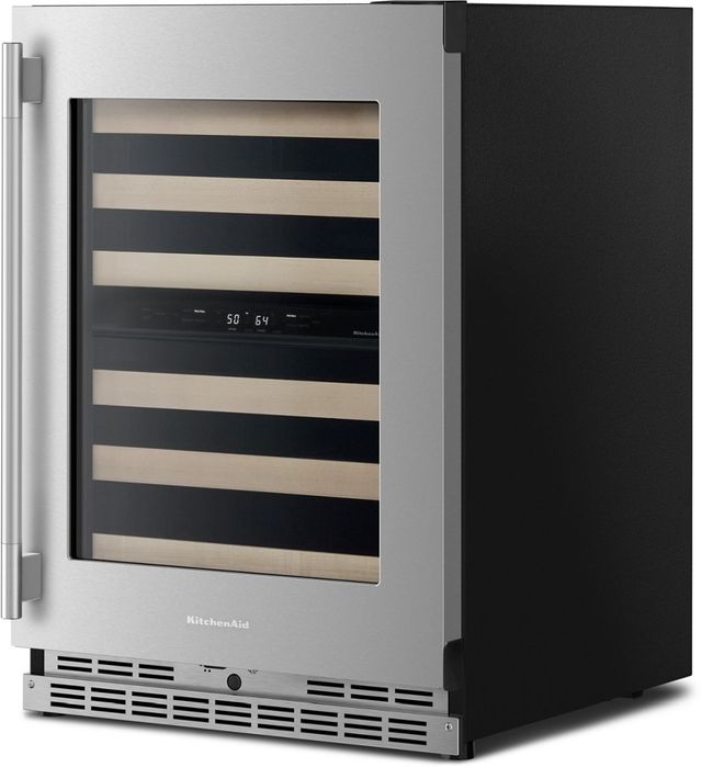 KitchenAid® 24" PrintShield™ Stainless Steel Wine Cooler-4