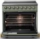 Viking® 5 Series 36" Eucalyptus Pro Style Induction Range with Brushed Brass Trim-1
